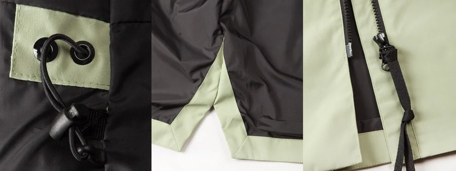 female windbreaker jacket detail female windbreaker jacket detail